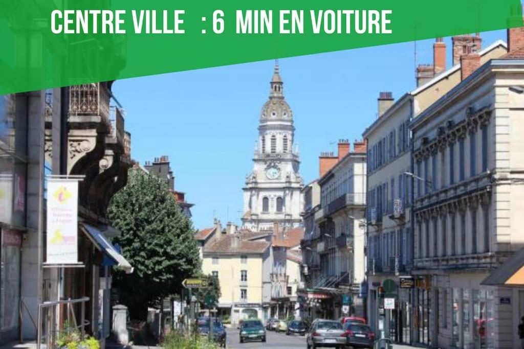 Spacieux - Proche-Gare - Parking Bourg-en-Bresse Luaran gambar